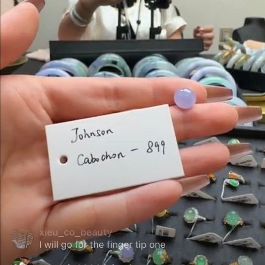 "Live" Natural Lavender Jadeite Jade Cabochon(04/05/26)