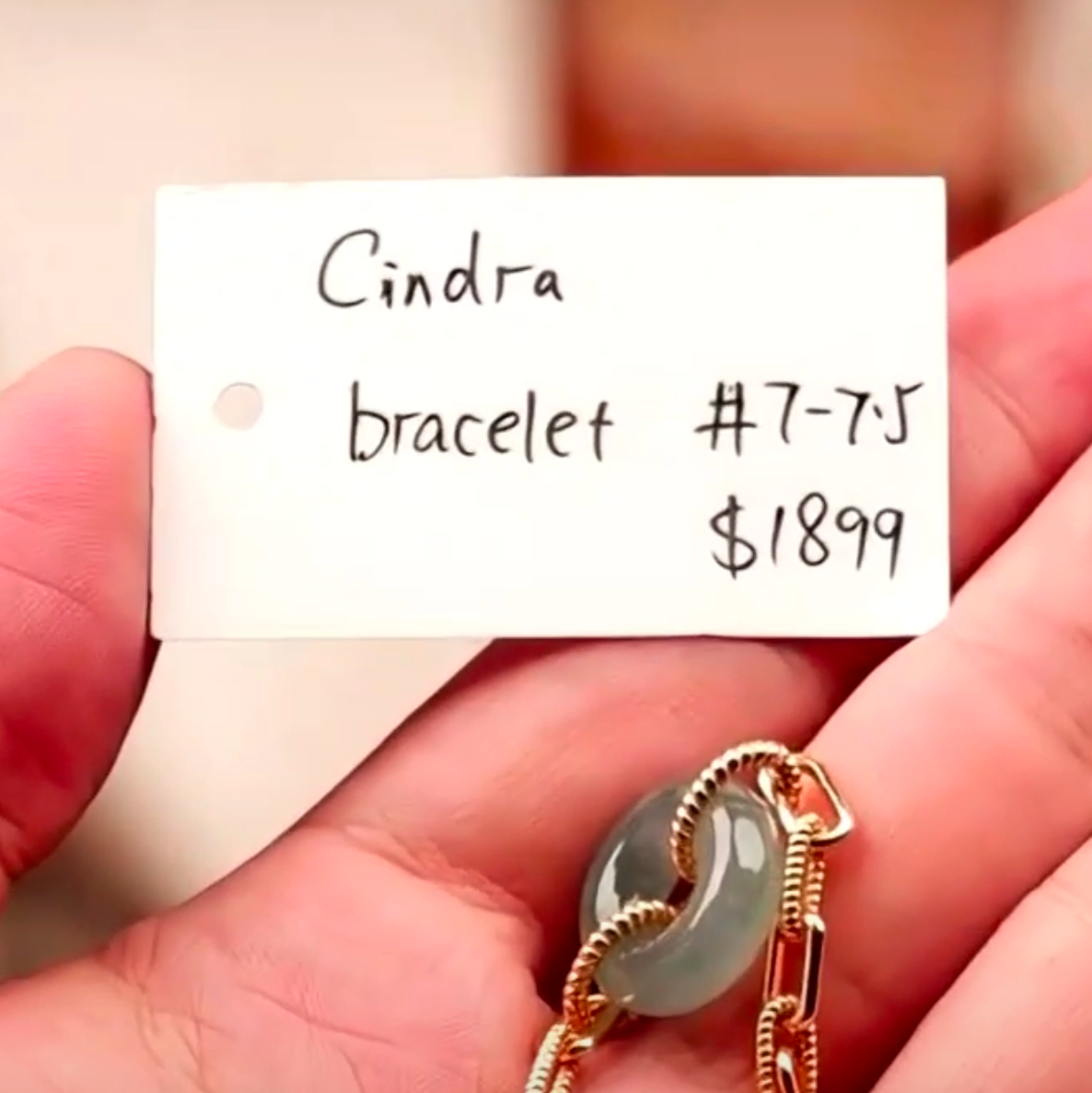 Live "18k Natural Icy Blueish Green Jadeite Jade Link Bracelet" (Live Pick) (08/25/25)