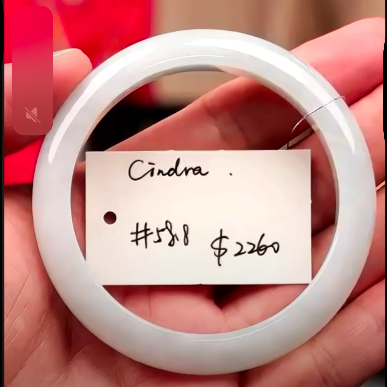 "Live" Natural Smooth Soft Moonlight Jadeite Jade Bangle" (09/04/25)