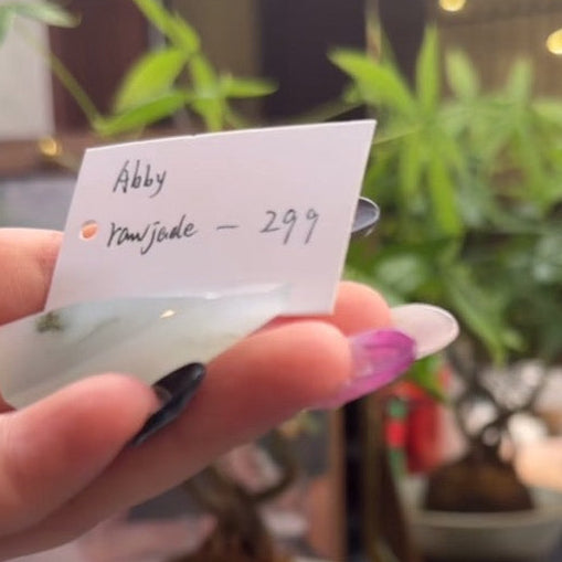 "Live" Natural Icy Green Jadeite Jade Raw (03/06/26)