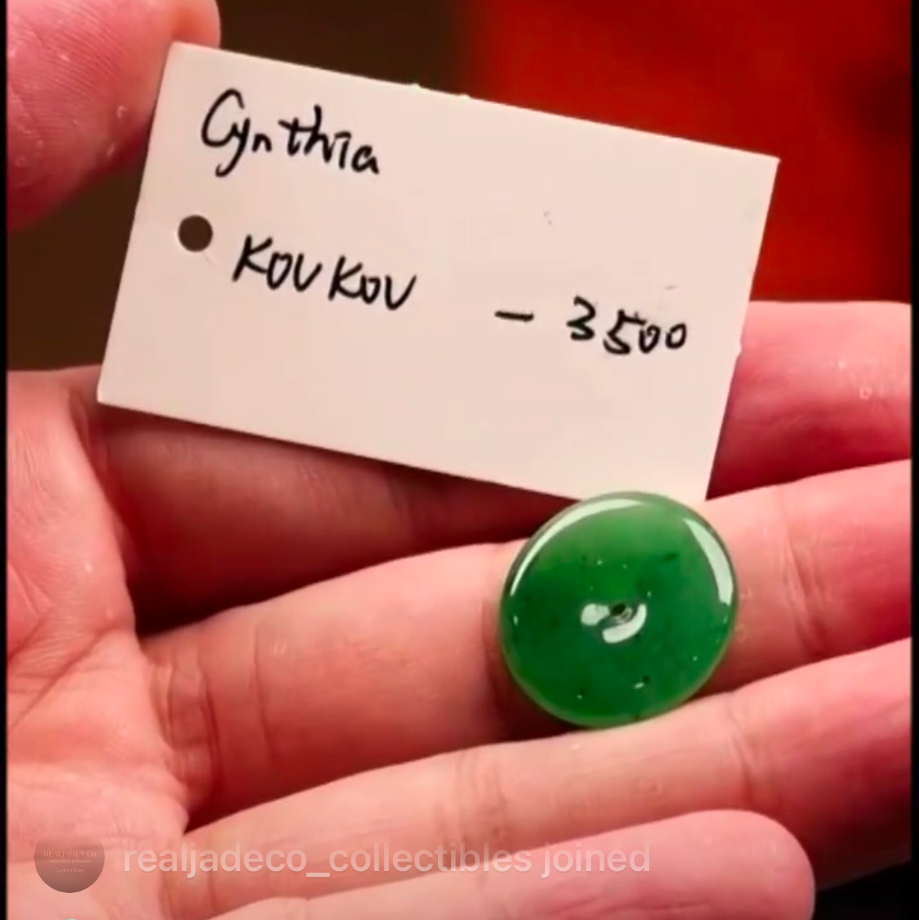 "Live" Natural Rich Intense Green Jadeite Jade Kou Kou Pendant (For Custom) "11/12/25)