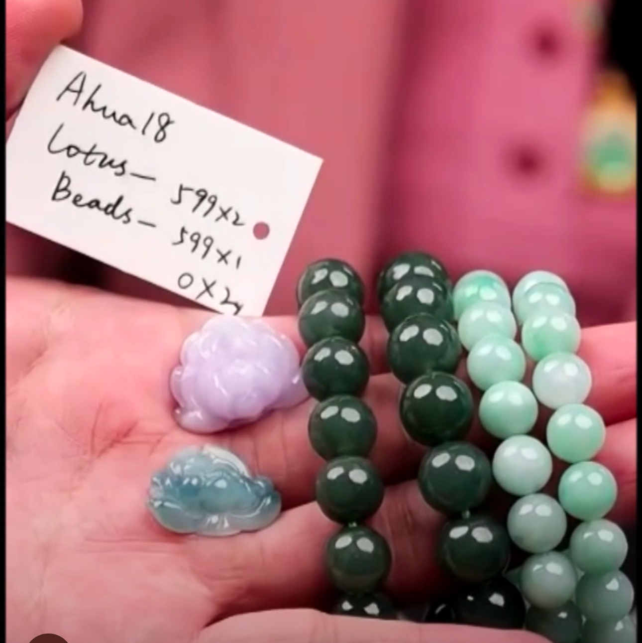 "Live" Light Blue-Green Genuine Jadeite Jade Bead Bracelet (11/22/25)