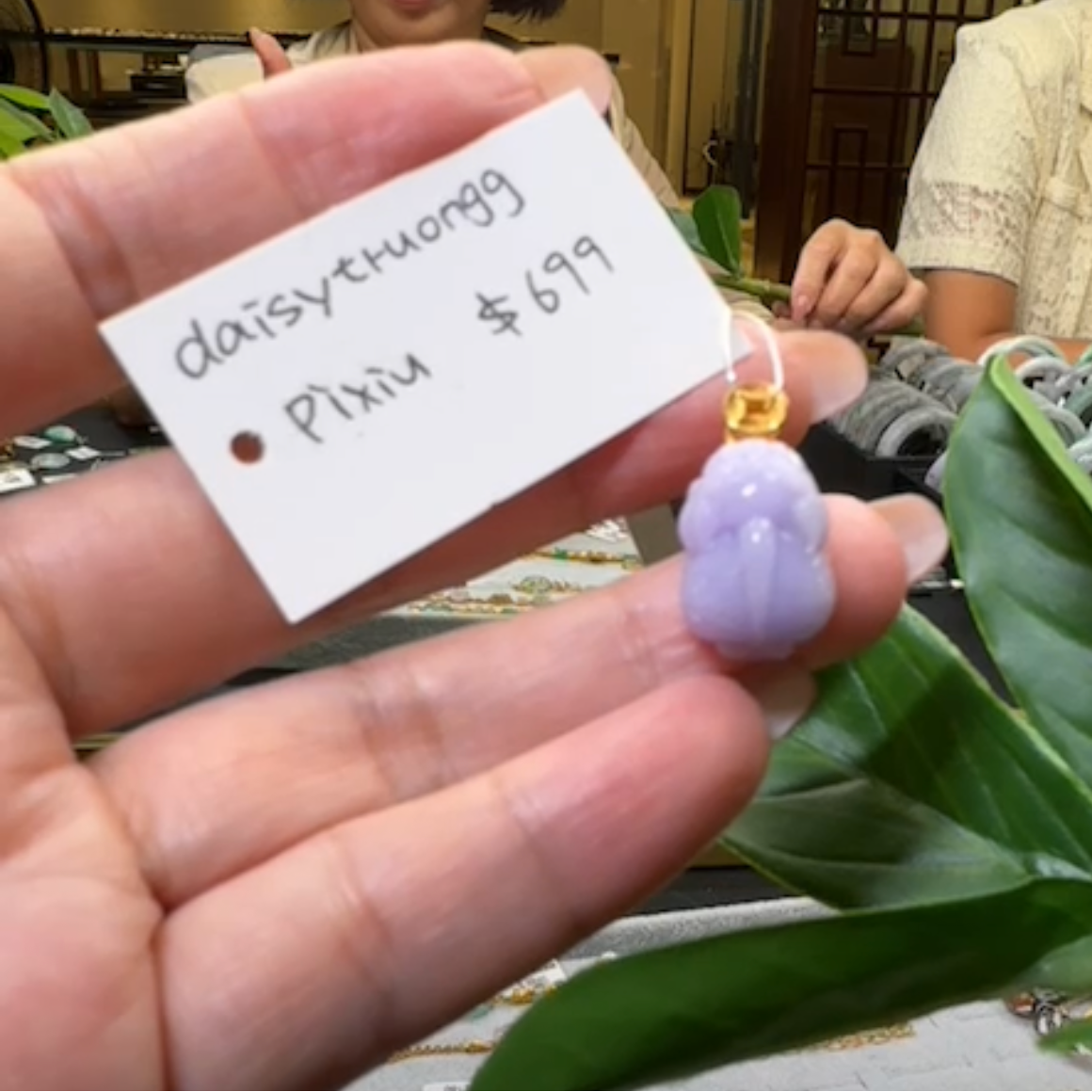 Live "Natural Light 18k Lavender Jadeite Jade Pixiu" (Live Pick) (07/19/25)