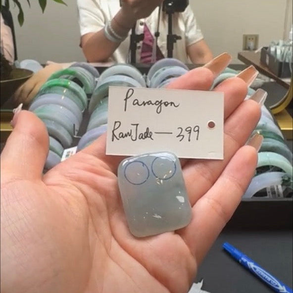 "Live" Natural Icy Blue Jadeite Jade Rawjade(05/16/26)