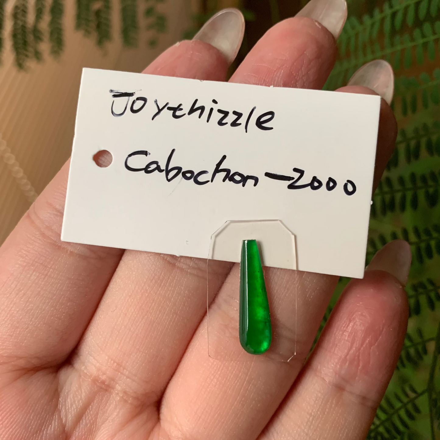 "Live" Natural Imperial Green Cabochon Jadeite Jade  (custom)
