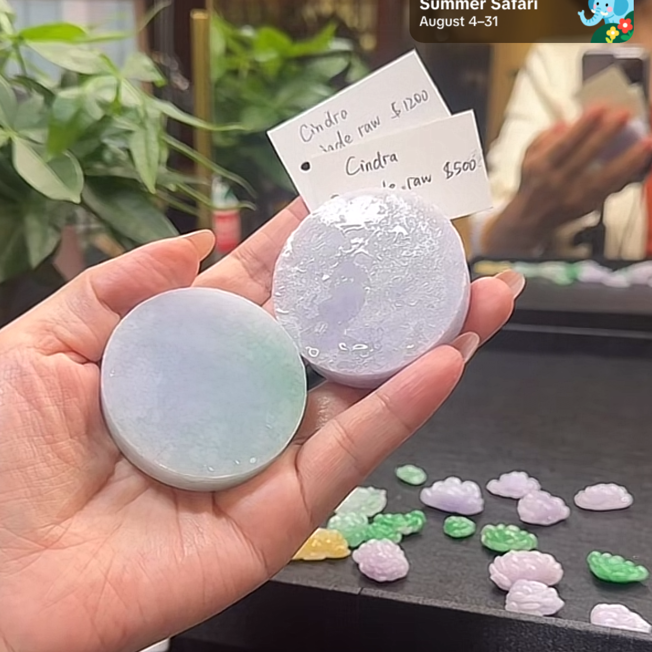 Live "Natural Lavender Jadeite Jade Raw" (Live Pick) (08/23/25)