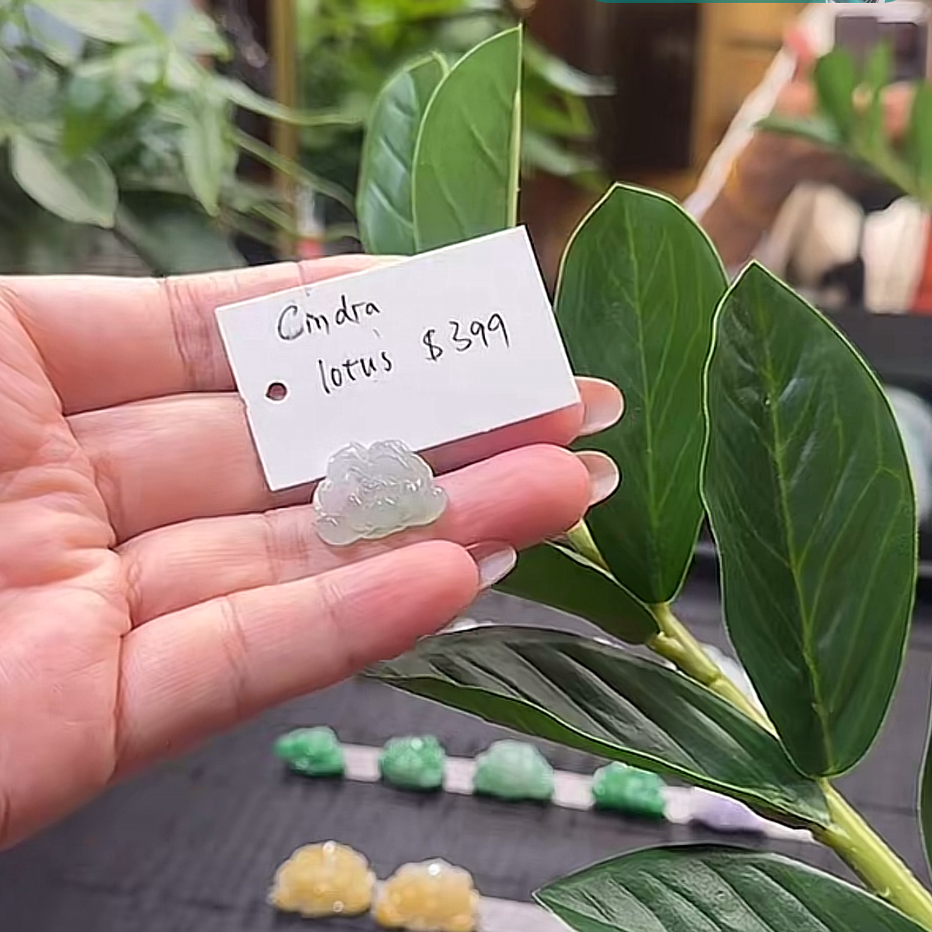 Live "Natural Lake Green Jadeite Jade Lotus Pendant" (Live Pick) (08/23/25)
