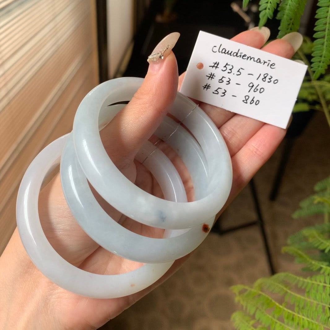 "Live" Natural Green& Sajin Jadeite Jade Comfort Fit Bangle (02/27/26)
