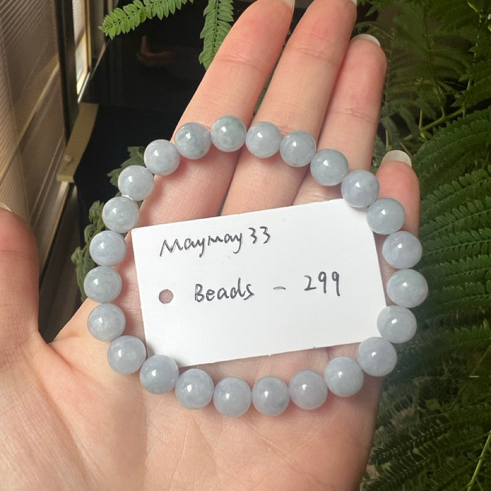 Live Natural Lavender Jadeite Jade Beads Bracelet(01/31/26)