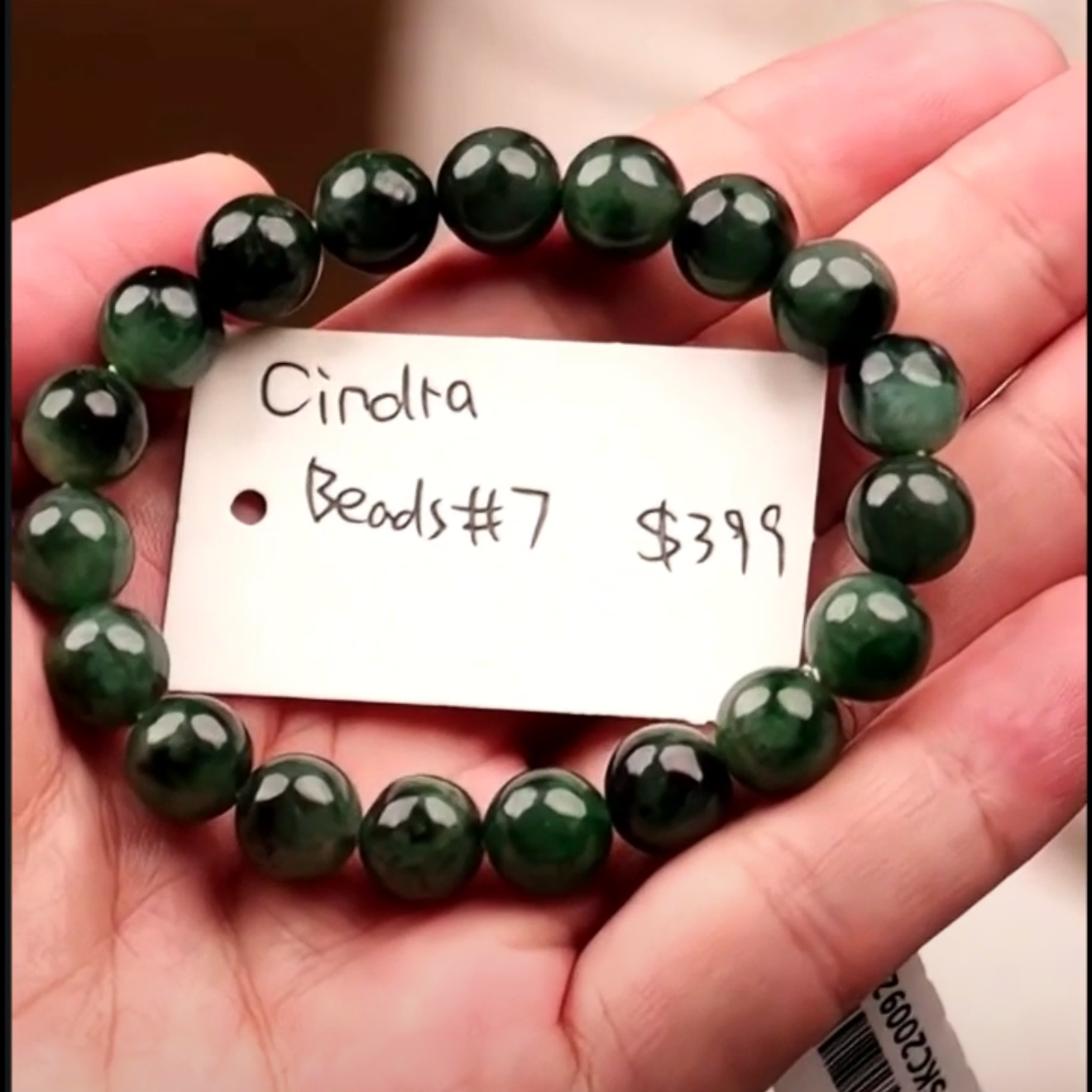 "Live" Natural Green Jadeite Jade Beads Bracelet (09/25/25)