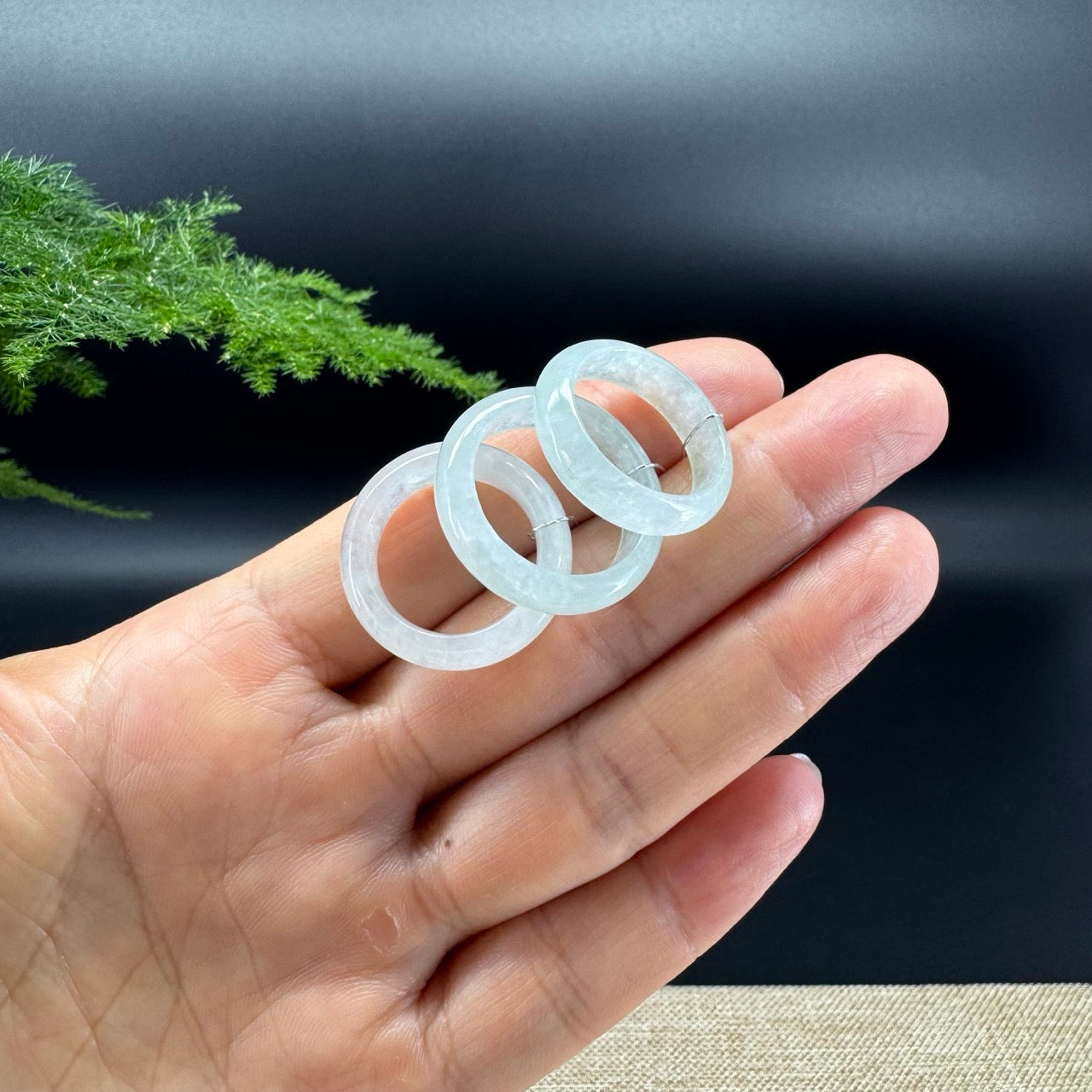 RealJade® Burmese Icy Traditional Jadeite Jade Ring