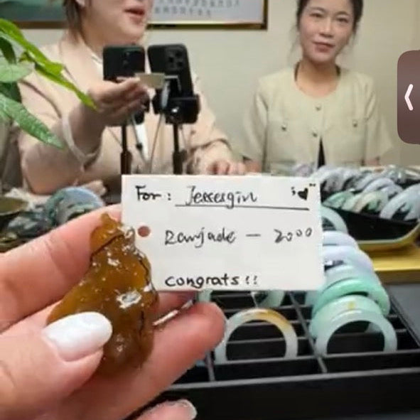 "Live" Natural Red Yellow Jadeite Jade Raw (03/21/26)