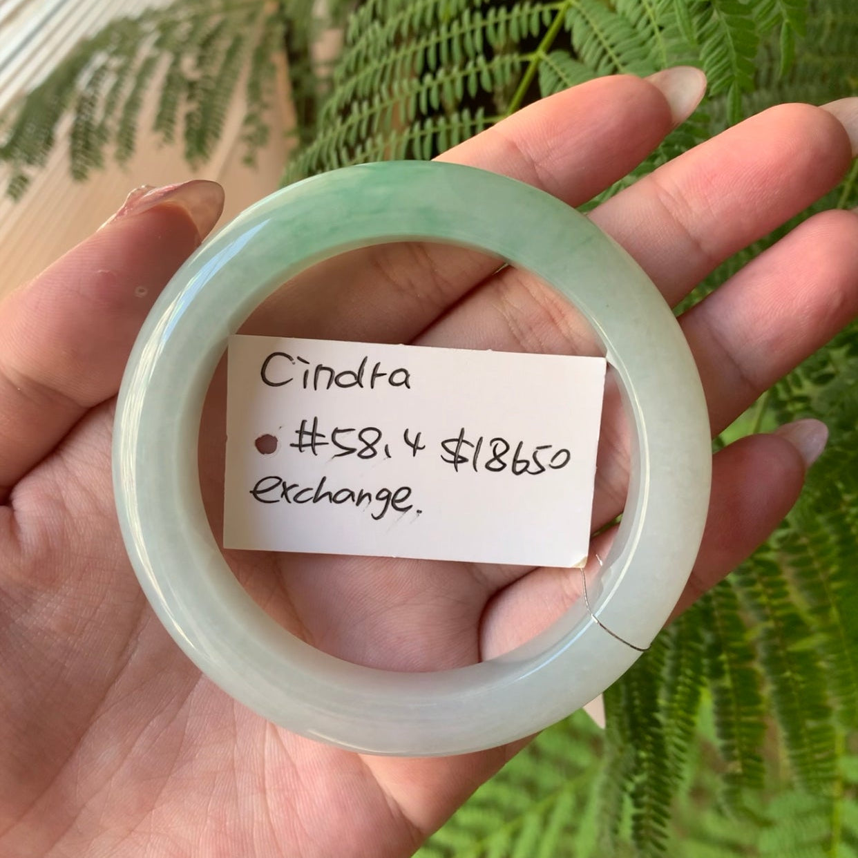 "Live" Natural High End Icy Smooth Green Jadeite Jade Bangle (GIA Included) (09/17/25)