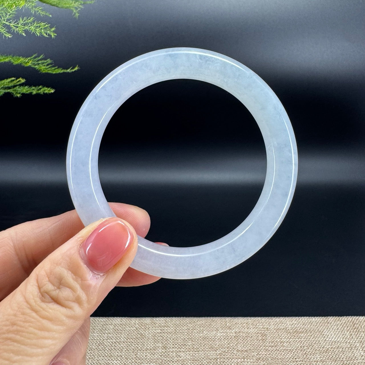 Genuine Burmese Icy Jade Jadeite Bangle Bracelet (54.8mm)