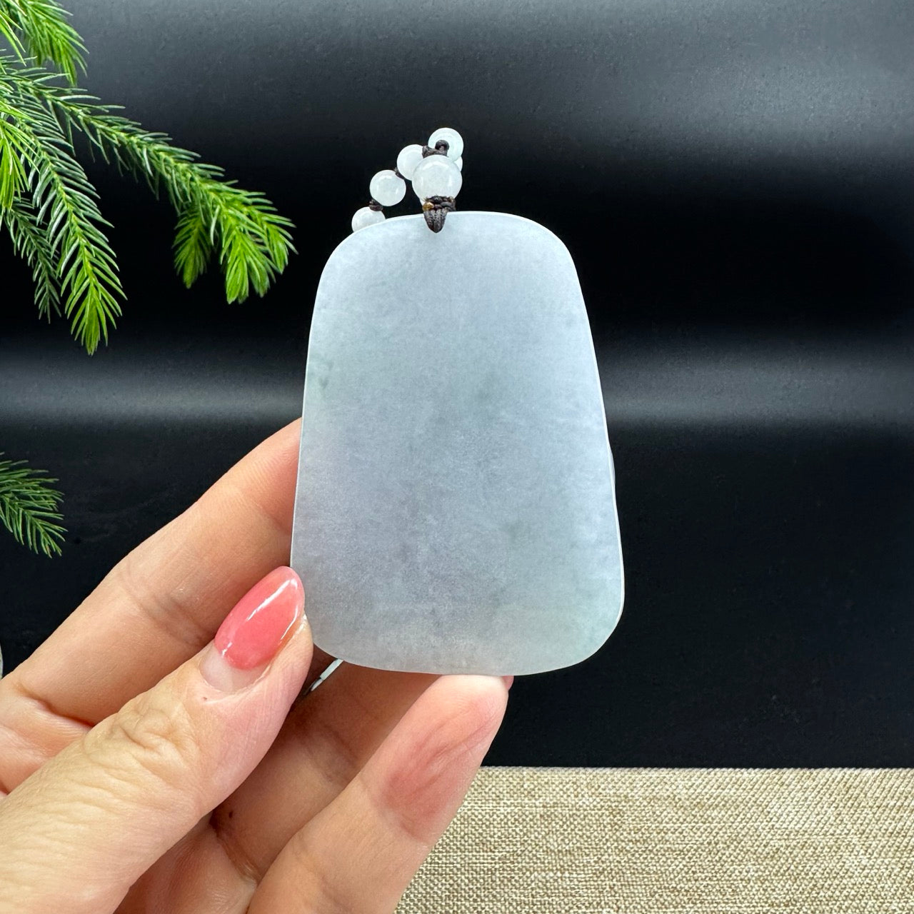 RealJade® Co. Natural Light Green Jadeite Jade Dragon Pendant