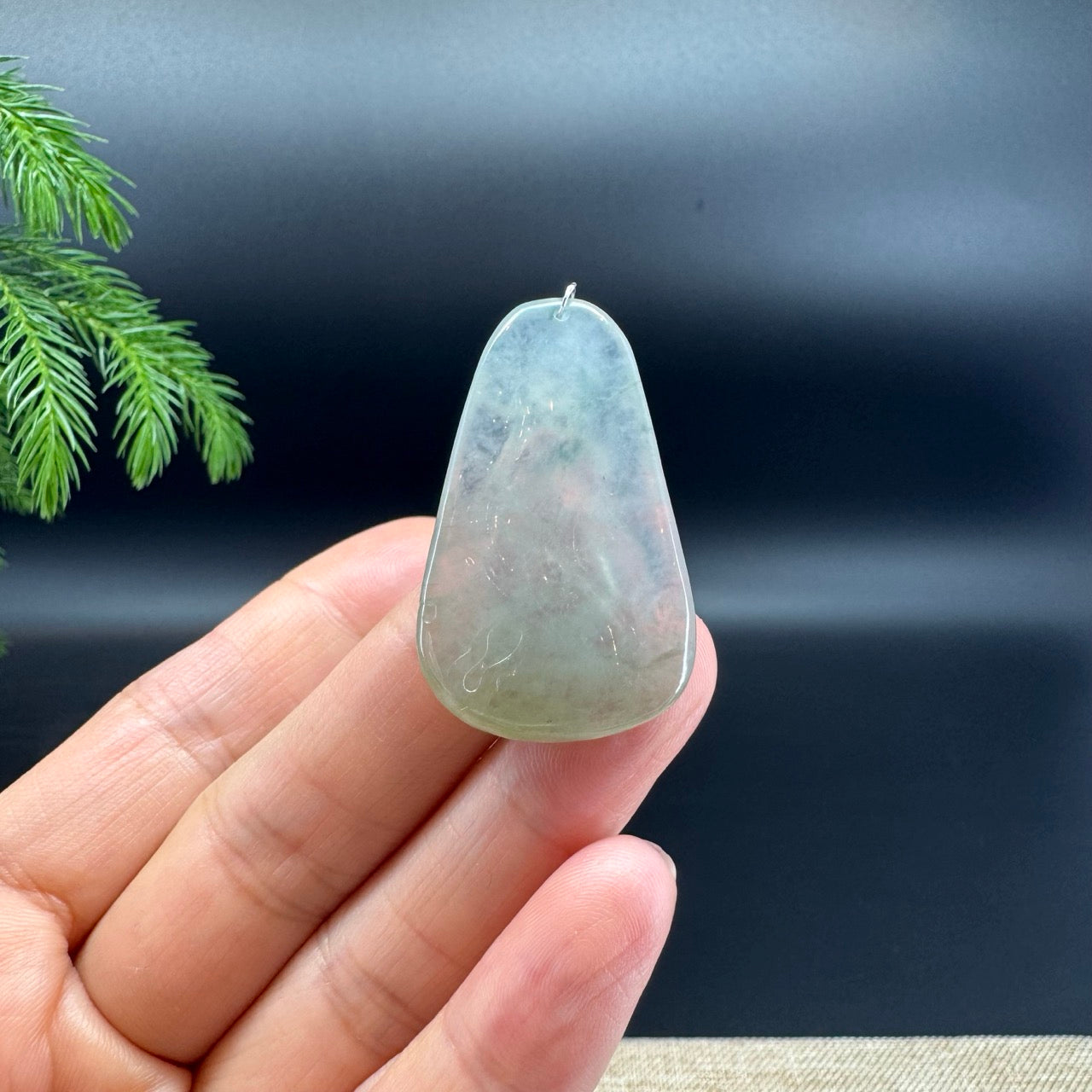 RealJade® Co.Natural Icy Green Jadeite Jade Snake Necklace