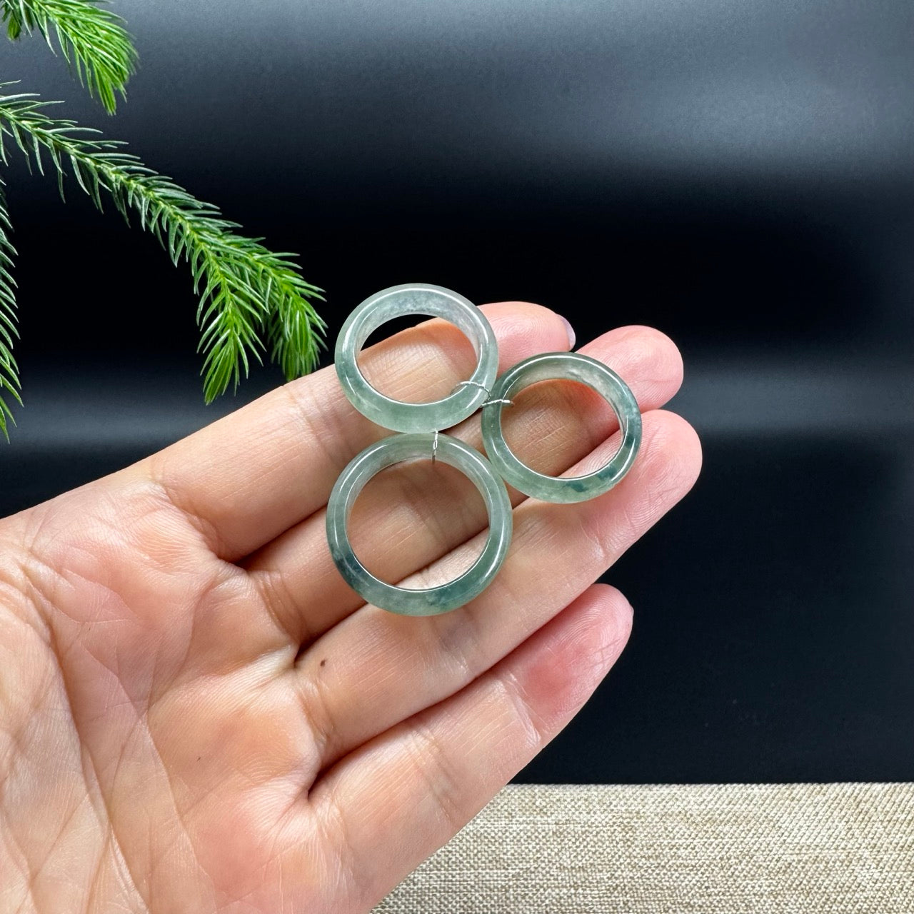RealJade® Burmese Icy Oil Green Traditional Jadeite Jade Ring