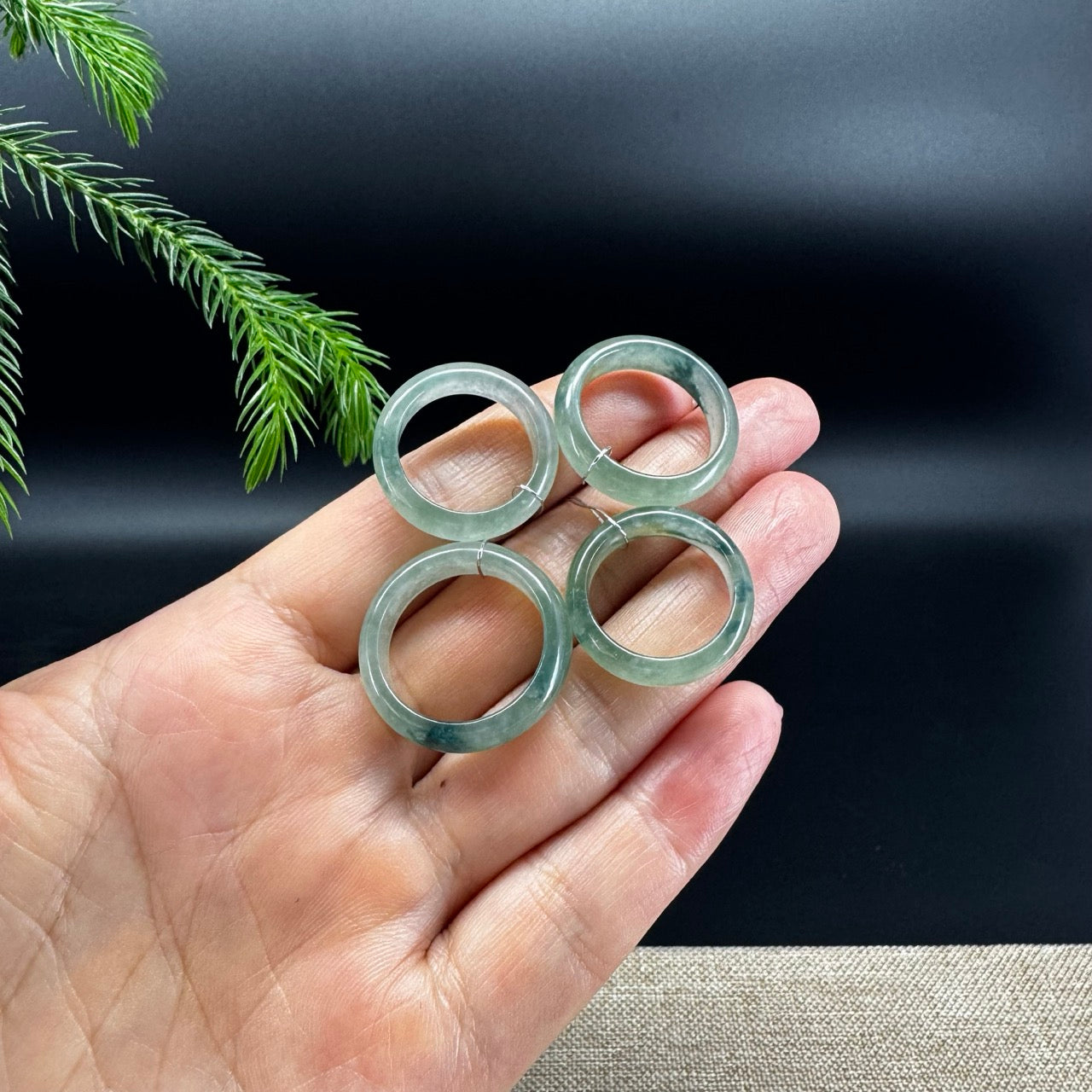 RealJade® Burmese Icy Oil Green Traditional Jadeite Jade Ring