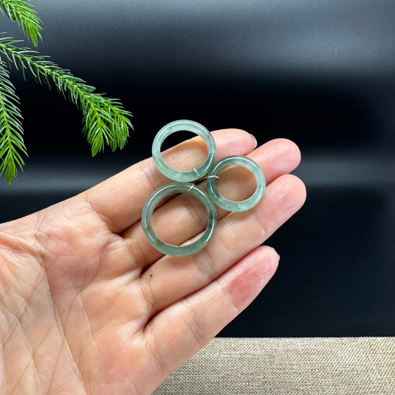 RealJade® Burmese Icy Oil Green Traditional Jadeite Jade Ring