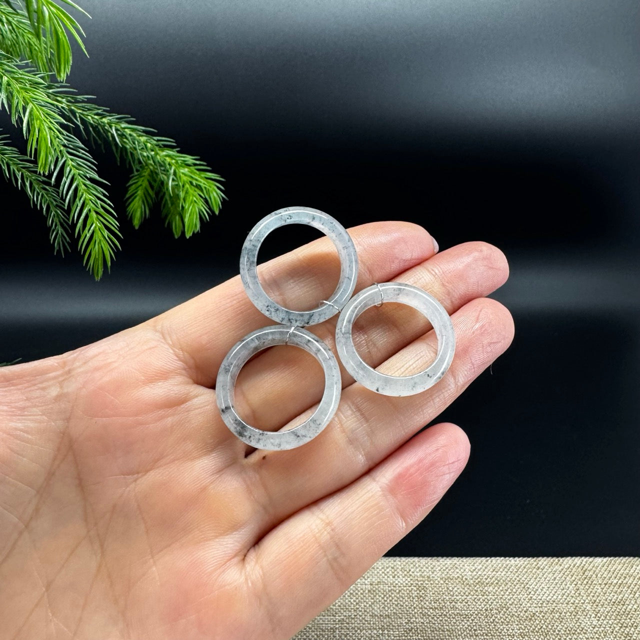 RealJade® Burmese Icy Wuji Traditional Jadeite Jade Ring