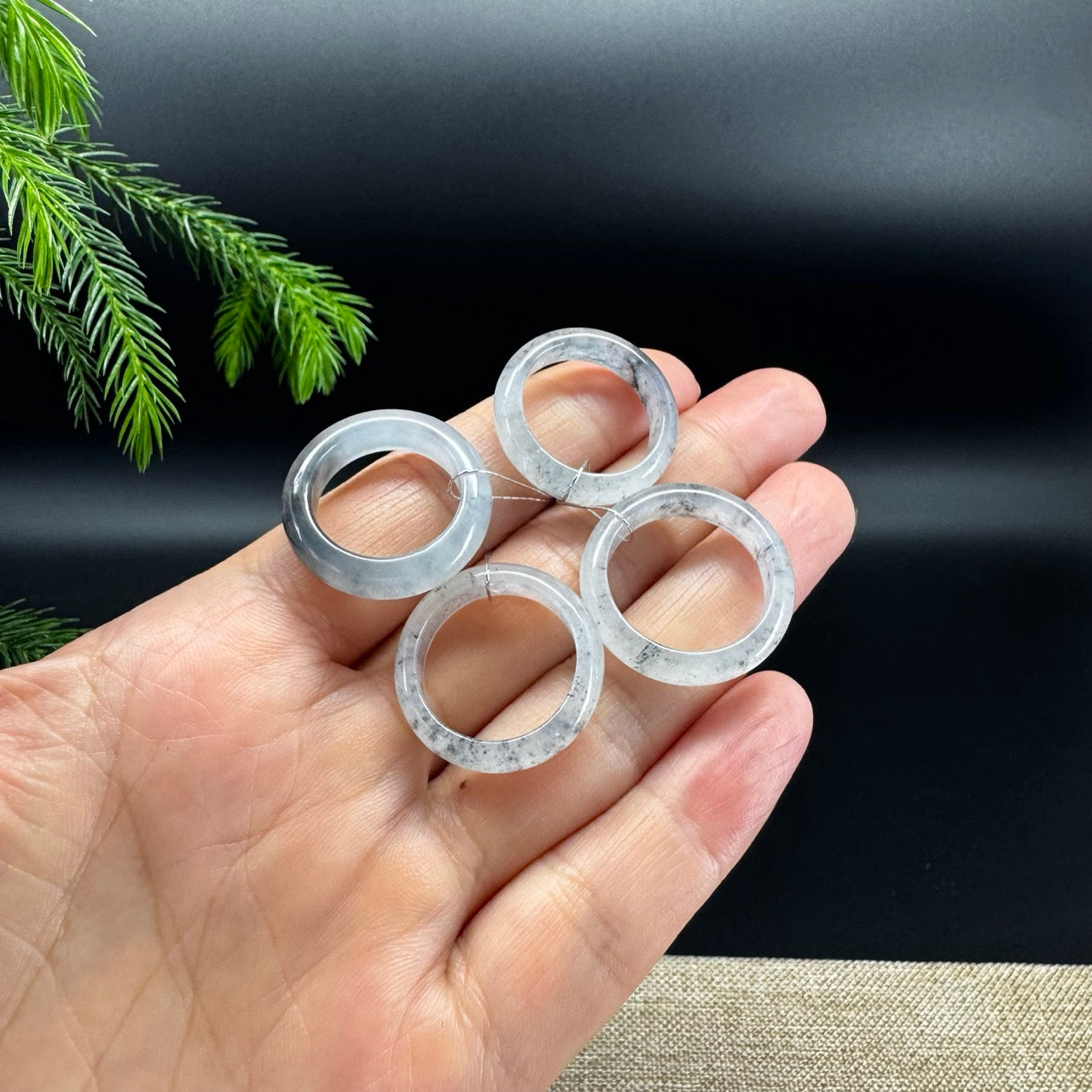RealJade® Burmese Icy Wuji Traditional Jadeite Jade Ring