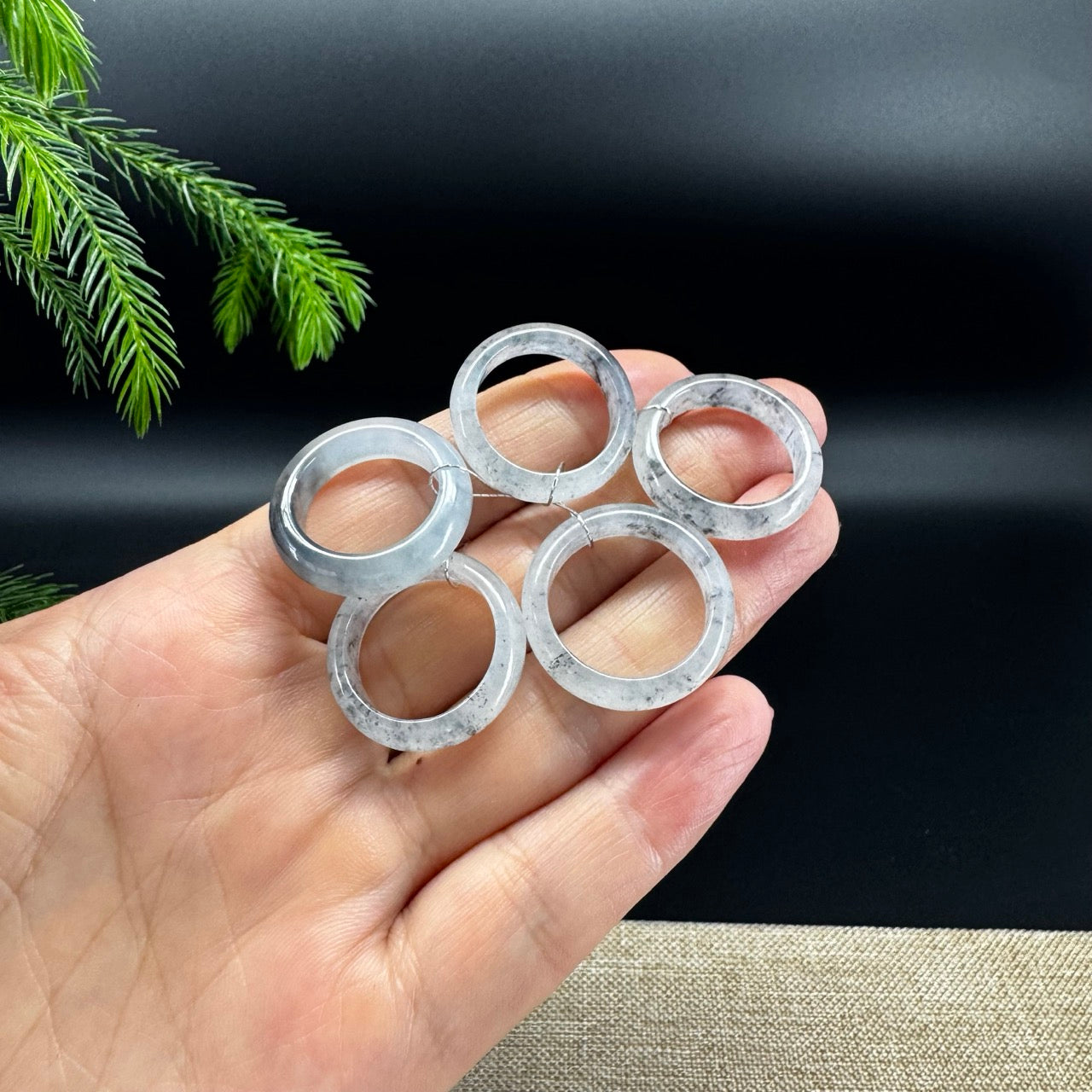 RealJade® Burmese Icy Wuji Traditional Jadeite Jade Ring