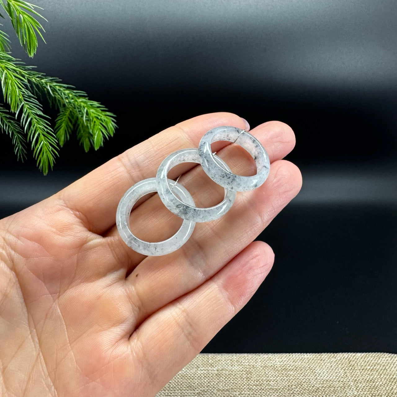 RealJade® Burmese Icy Wuji Traditional Jadeite Jade Ring