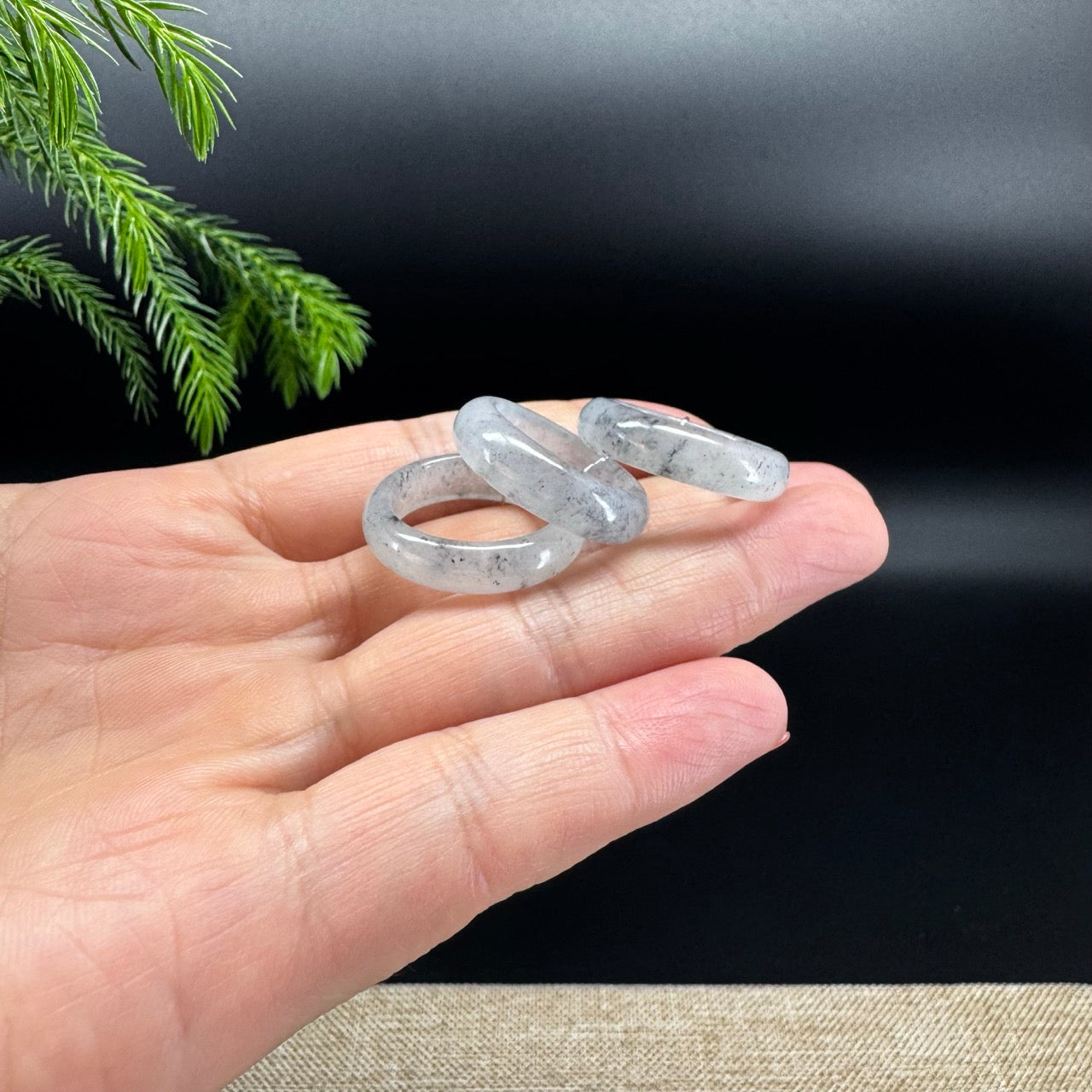 RealJade® Burmese Icy Wuji Traditional Jadeite Jade Ring