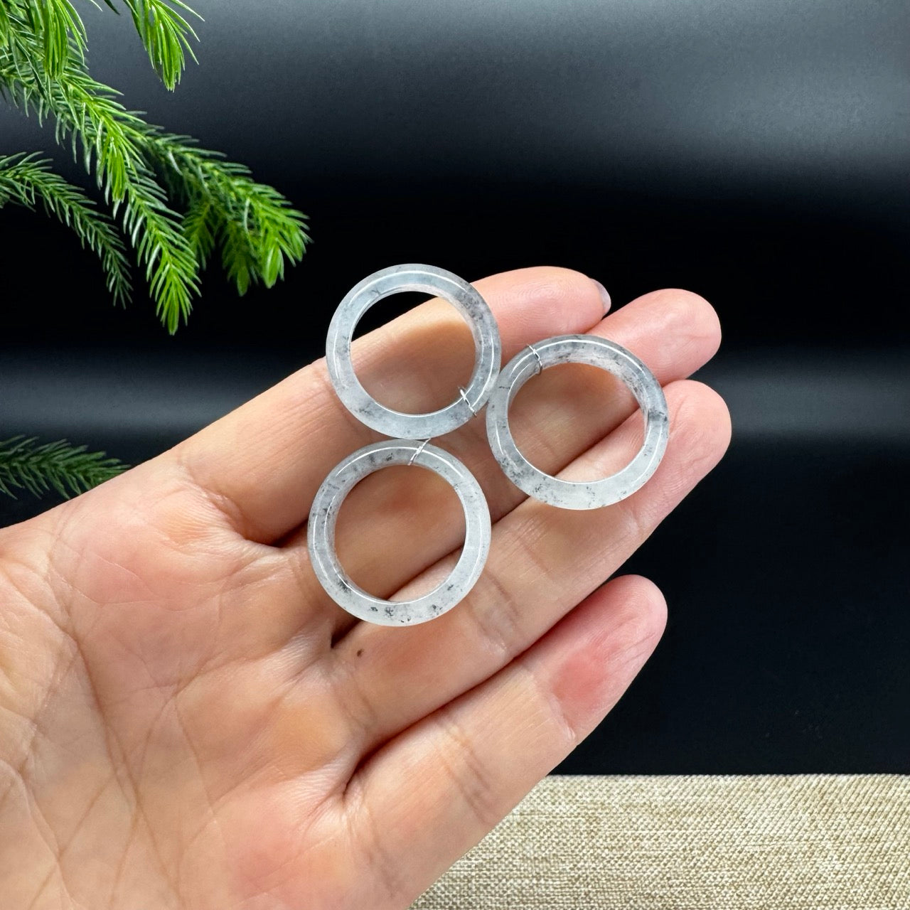 RealJade® Burmese Icy Wuji Traditional Jadeite Jade Ring
