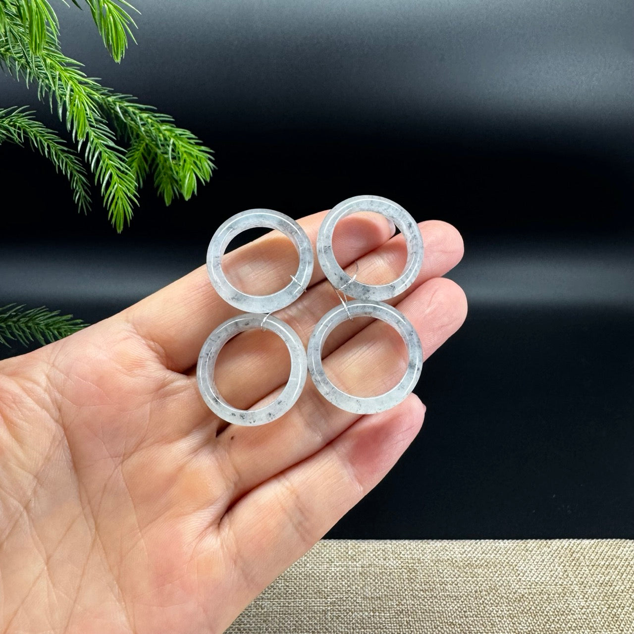 RealJade® Burmese Icy Wuji Traditional Jadeite Jade Ring