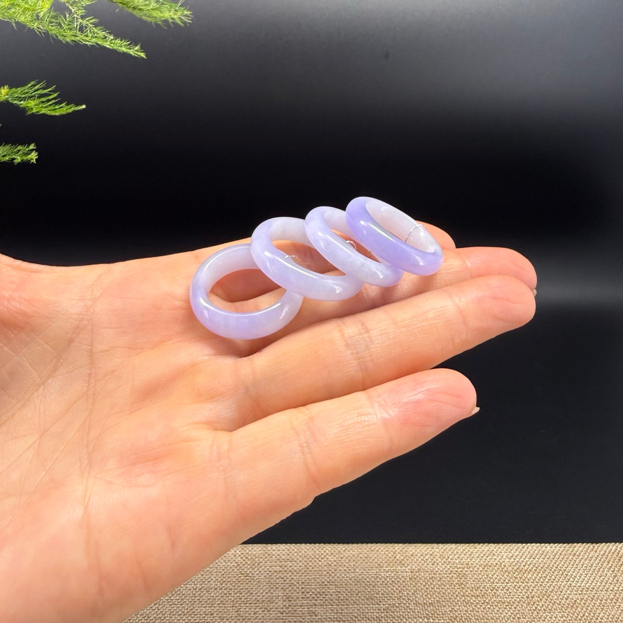 RealJade® Burmese Icy Lavender Traditional Jadeite Jade Ring