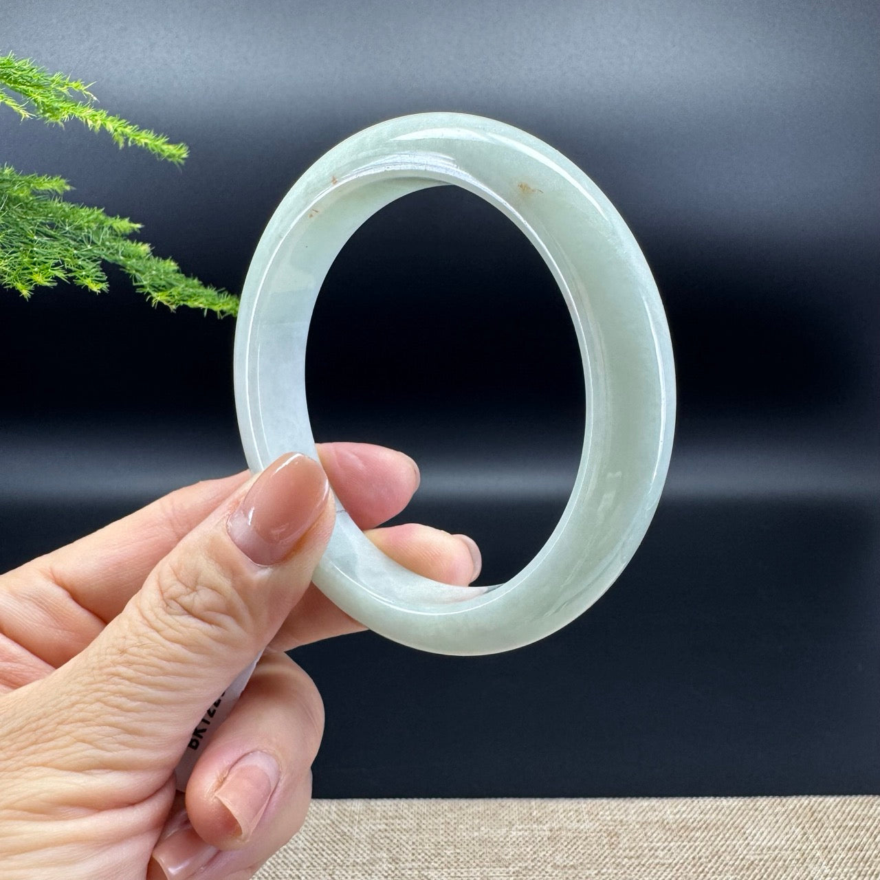 Genuine Burmese Apple Green Jade Jadeite Bangle Bracelet ( 59.3mm )