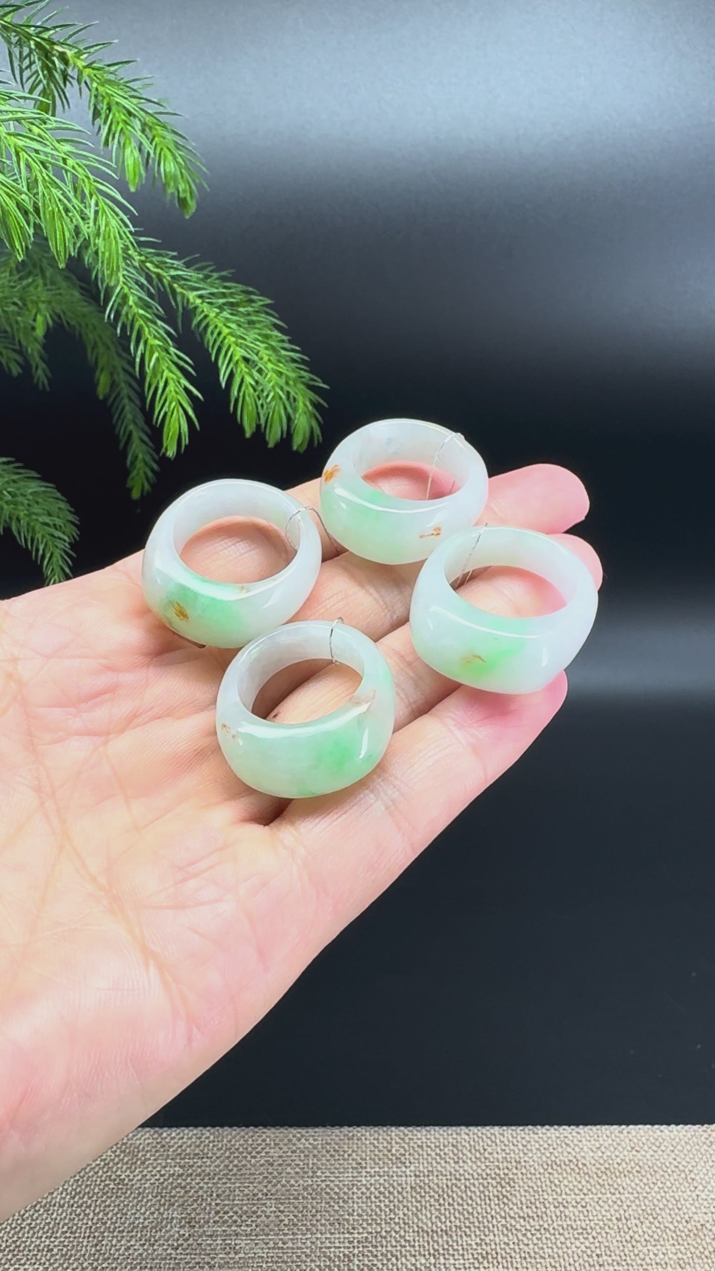 RealJade® Burmese Sajin & Green Traditional Jadeite Jade Ring