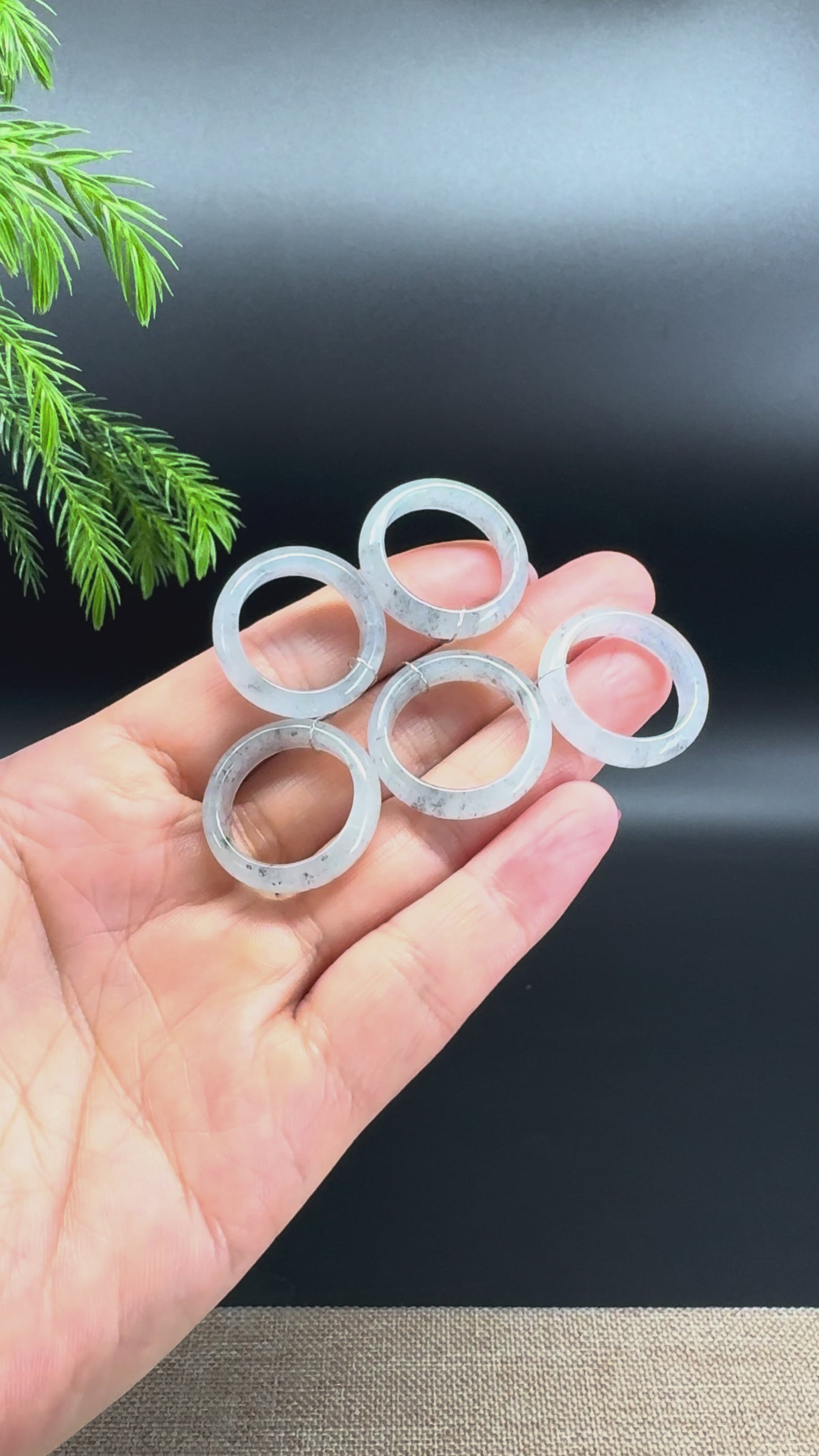 Load and play video in Gallery viewer, RealJade® Burmese Icy Wuji Traditional Jadeite Jade Ring
