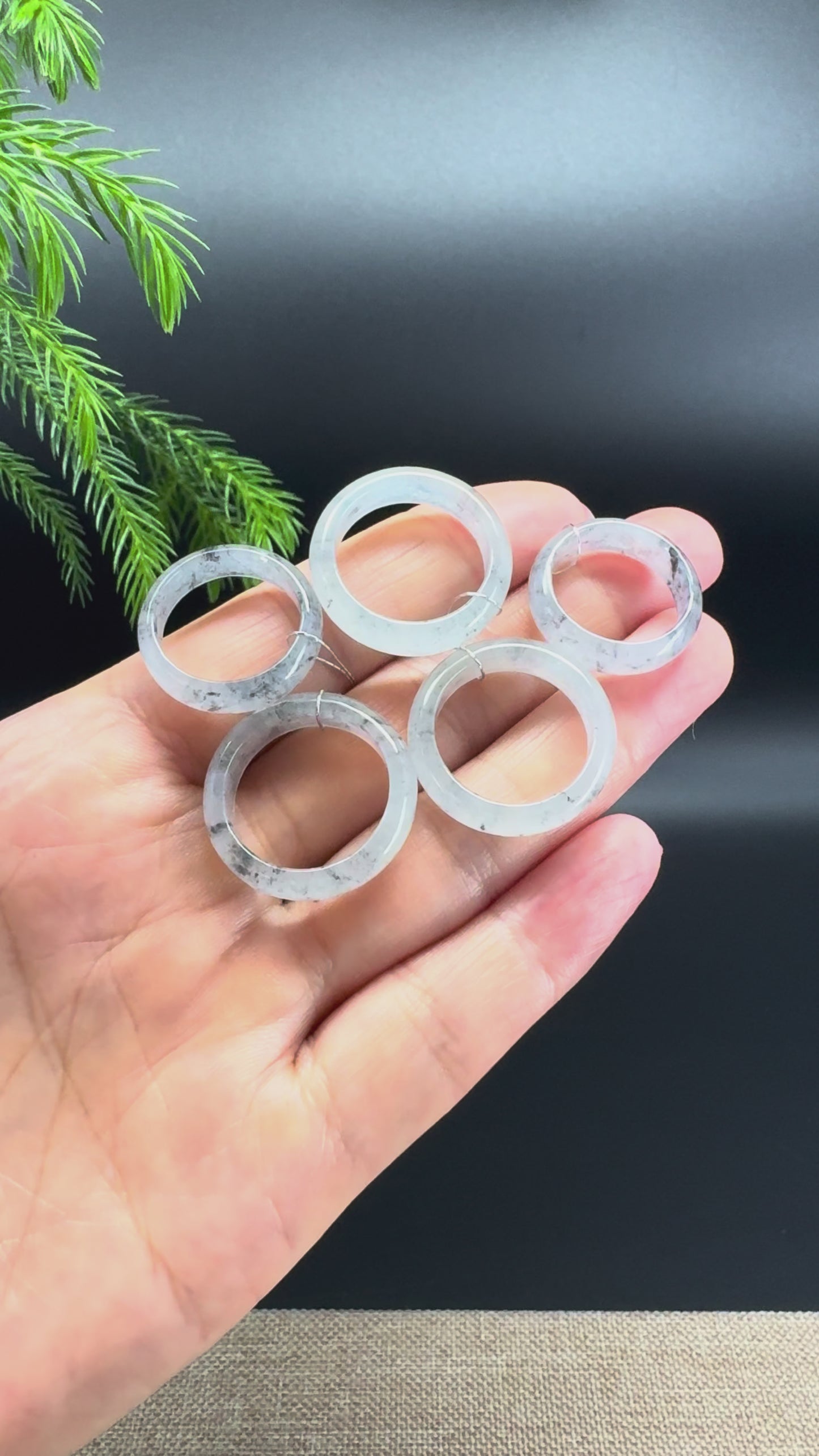 Load and play video in Gallery viewer, RealJade® Burmese Icy Wuji Traditional Jadeite Jade Ring
