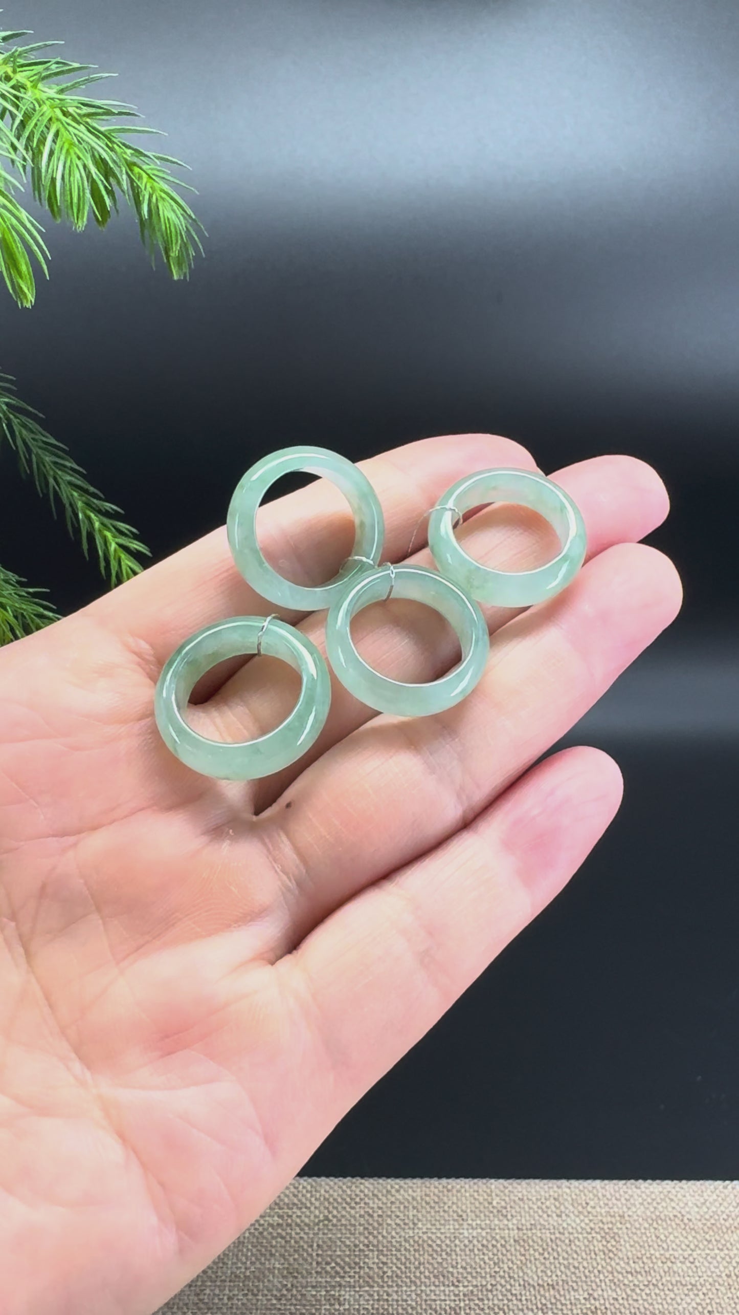 Load and play video in Gallery viewer, RealJade® Burmese Blue Green Traditional Jadeite Jade Ring

